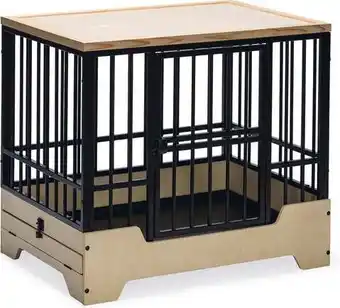 Intratuin Designed by Lotte hondenbench Quirine zwart M 81 x 57 x 71 cm aanbieding