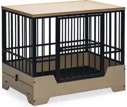 Intratuin Designed by Lotte hondenbench Quirine zwart L 92 x 62 x 76 cm aanbieding