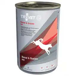 Zooplus 6x 400g Trovet Renal & Oxalate Nassfutter Huhn & Lachs RID Hundefutter trocken aanbieding