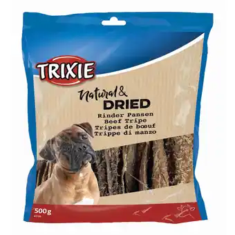 Zooplus 500g Trixie Natural & Gedroogde runderpens hondensnacks aanbieding