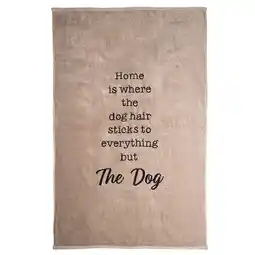 Zooplus TIAKI badhanddoek Home taupe 140x90cm voor hondenliefhebbers aanbieding