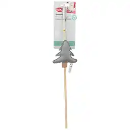 Zooplus Trixie Xmas speel hengel kerstboom, hout 48cm kat aanbieding