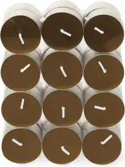 Intratuin Spaas geurkaars Essential collection Warm Wonder bruin 4,5 uur D 3,9 H 1,6 cm 24 stuks aanbieding