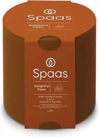 Intratuin Spaas geurkaars Essential collection Delightful Dawn oranje 55 uur D 10 H 10 cm aanbieding