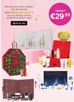 ICI Paris XL Rituals, Clarins, SCENTO en ONLY YOU aanbieding