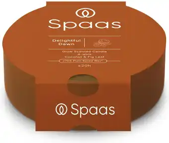 Intratuin Spaas geurkaars Essential collection Delightful Dawn oranje 20 uur D 13 H 4,5 cm aanbieding