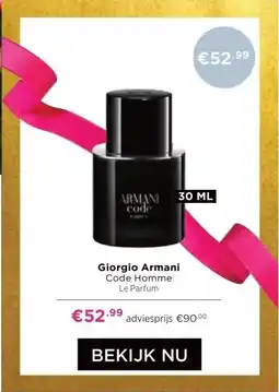 ICI Paris XL Giorgio Armani aanbieding