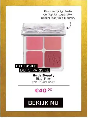 ICI Paris XL Huda Beauty aanbieding
