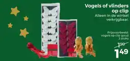 Trekpleister Vogels of vlinders op clip aanbieding