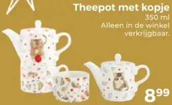 Trekpleister Theepot met kopje aanbieding