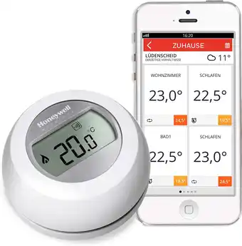 Amazon Honeywell draadloze thermostaat voor thuisgebruik T87RF2059 aanbieding