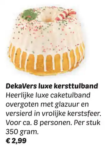 Dekamarkt DekaVers luxe kersttulband aanbieding