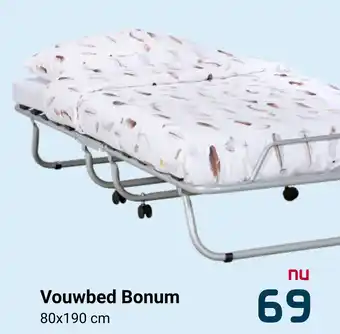 Beddenreus Vouwbed Bonum 80x190cm aanbieding