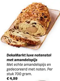 Dekamarkt DekaMarkt luxe notenstol met amandelspijs aanbieding