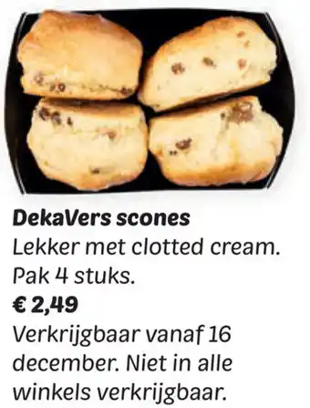 Dekamarkt DekaVers scones aanbieding