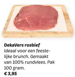 Dekamarkt DekaVers rosbief aanbieding