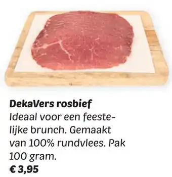 Dekamarkt DekaVers rosbief aanbieding
