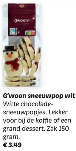 Dekamarkt G'woon sneeuwpop wit aanbieding
