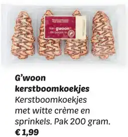 Dekamarkt G'woon kerstboomkoekjes aanbieding