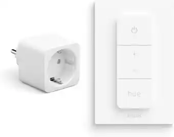 Amazon Philips Hue Combipack - Hue Smart Plug Nederland en Dimmer Switch - Slimme Stekker aanbieding