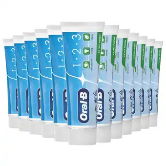Plein.nl 12x Oral-B Tandpasta 1-2-3 Frisse aanbieding