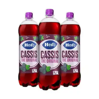 Plein.nl 2e halve prijs: 3x Hero Cassis The Original 1,25 aanbieding