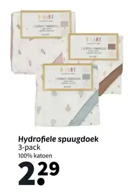 Wibra Hydrofiele spuugdoek aanbieding