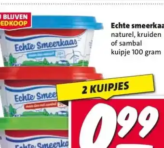 Nettorama Echte smeerkaas aanbieding