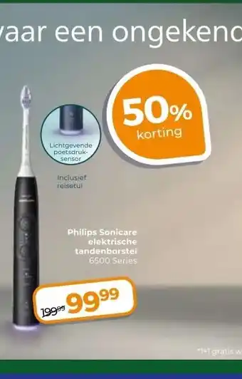 Trekpleister Philips Sonicare elektrische tandenborstel aanbieding