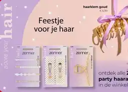 Trekpleister Zenner haarklem goud aanbieding