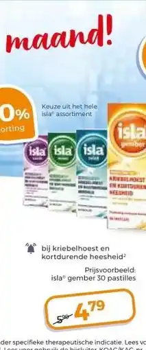 Trekpleister islaisla aanbieding