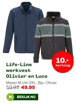 Welkoop Life-Line werkvest Olivier en Luco aanbieding