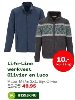 Welkoop Life-Line werkvest Olivier en Luco aanbieding