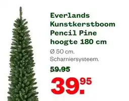 Welkoop Everlands Kunstkerstboom Pencil Pine hoogte 180 cm aanbieding
