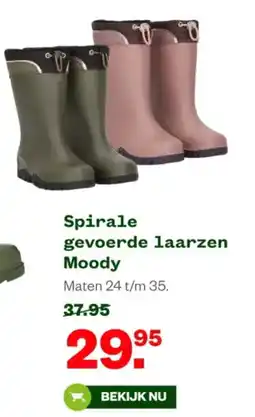 Welkoop Spirale gevoerde laarzen Moody aanbieding