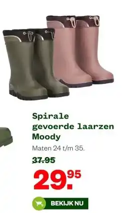 Welkoop Spirale gevoerde laarzen Moody aanbieding