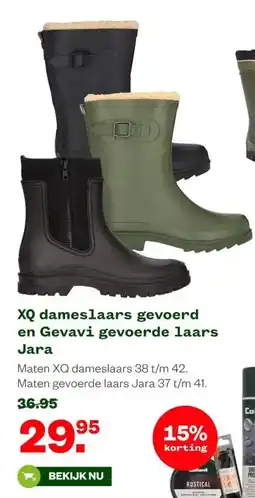 Welkoop XQ dameslaars gevoerd en Gevavi gevoerde laars Jara aanbieding
