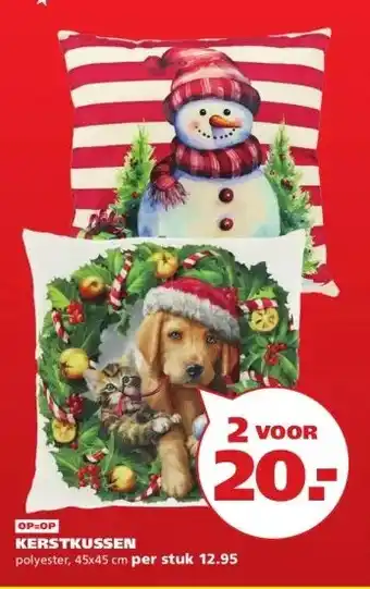 Ranzijn KERSTKUSSEN aanbieding