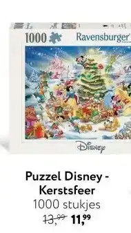 Primera Puzzel Disney - Kerstsfeer 1000 stukjes aanbieding