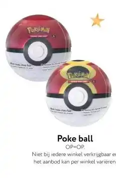 Primera Poke ball OP=OP aanbieding