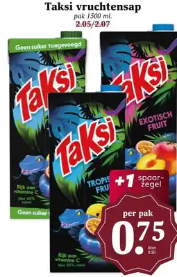 MCD Supermarkt Taksi vruchtensap aanbieding