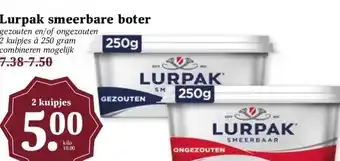 MCD Supermarkt Lurpak smeerbare boter aanbieding