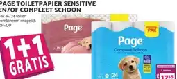 MCD Supermarkt PAGE TOILETPAPIER SENSITIVE EN/OF COMPLEET SCHOON aanbieding
