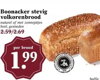 MCD Supermarkt Boonacker stevig volkorenbrood aanbieding