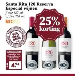 MCD Supermarkt Santa Rita 120 Reserva Especial wijnen aanbieding