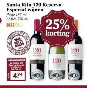 MCD Supermarkt Santa Rita 120 Reserva Especial wijnen aanbieding