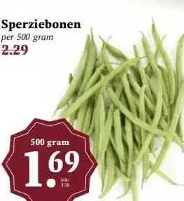MCD Supermarkt Sperziebonen aanbieding