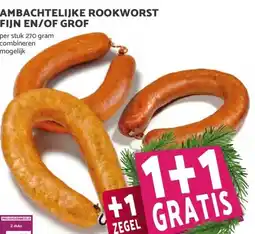 MCD Supermarkt AMBACHTELIJKE ROOKWORST FIJN EN/OF GROF aanbieding