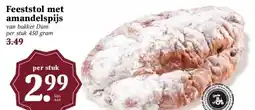 MCD Supermarkt Feeststol met amandelspijs aanbieding
