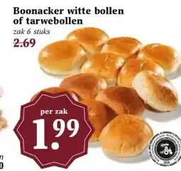 MCD Supermarkt Boonacker witte bollen of tarwebollen aanbieding